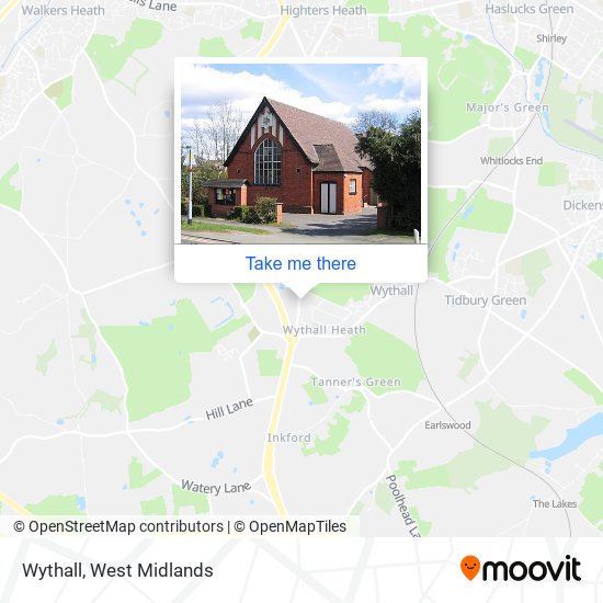 Wythall map