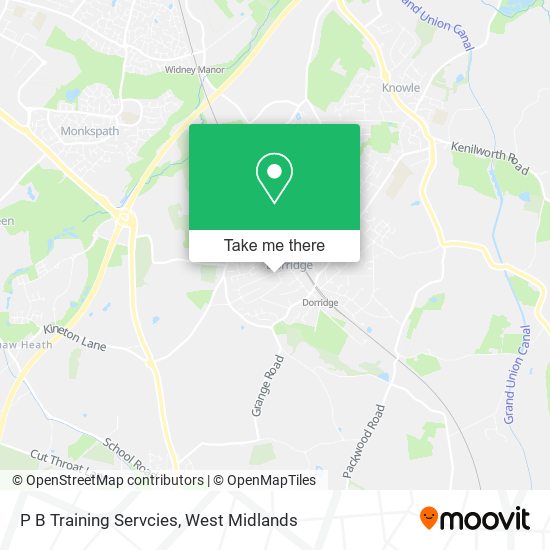 P B Training Servcies map