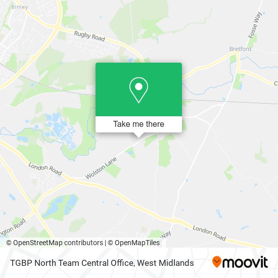 TGBP North Team Central Office map