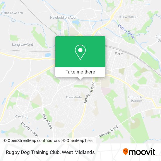Rugby Dog Training Club map