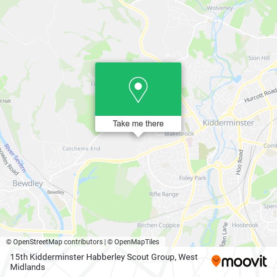15th Kidderminster Habberley Scout Group map