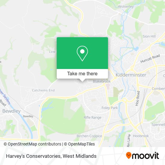 Harvey's Conservatories map