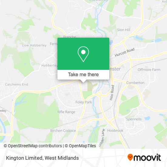 Kington Limited map