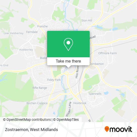 Zostraemon map