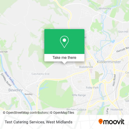 Test Catering Services map