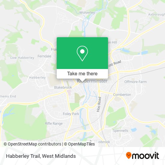 Habberley Trail map