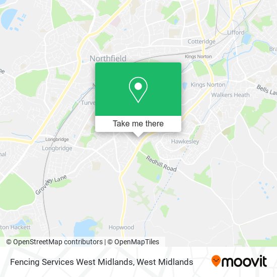 Fencing Services West Midlands map