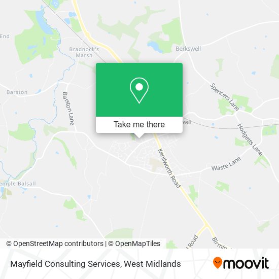 Mayfield Consulting Services map