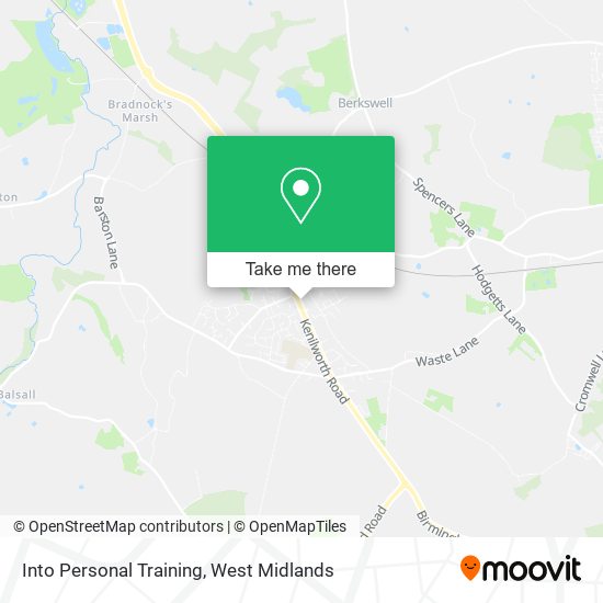 Into Personal Training map