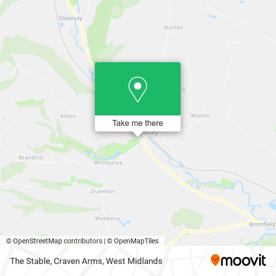 The Stable, Craven Arms map