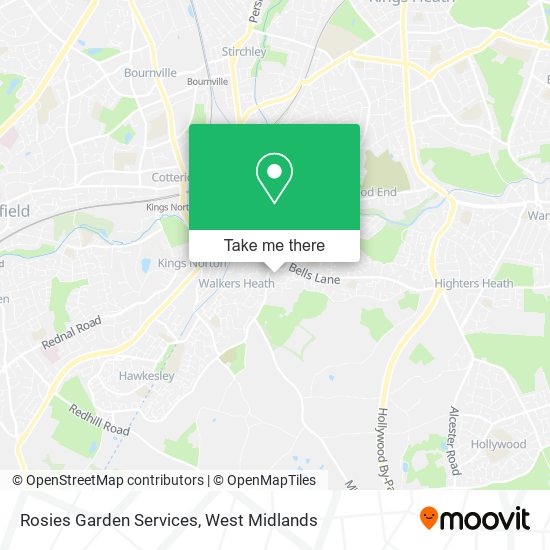 Rosies Garden Services map
