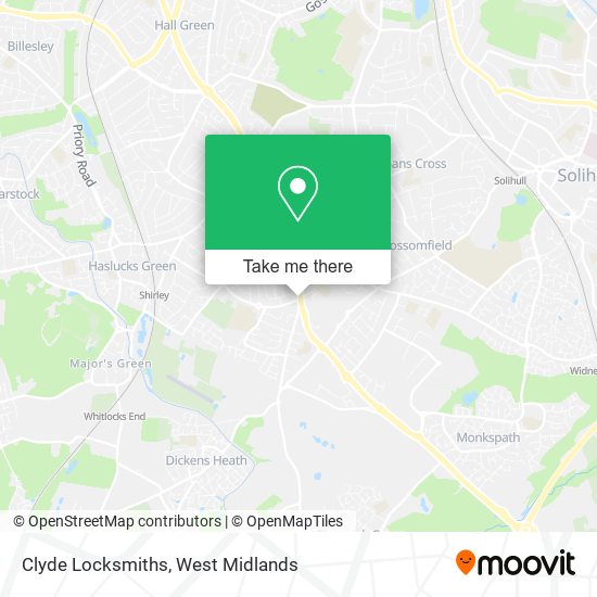 Clyde Locksmiths map