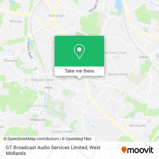 GT Broadcast Audio Services Limited map