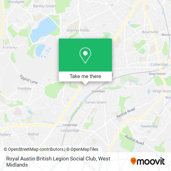 Royal Austin British Legion Social Club map