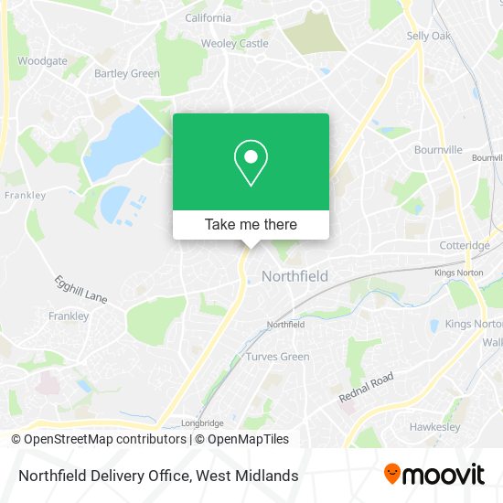 Northfield Delivery Office map