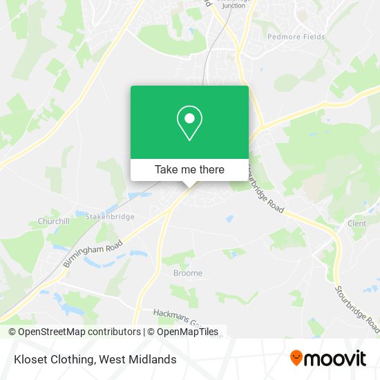 Kloset Clothing map