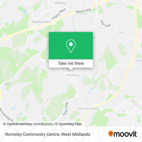 Romsley Community Centre map