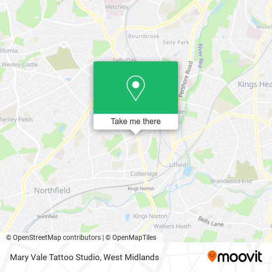 Mary Vale Tattoo Studio map