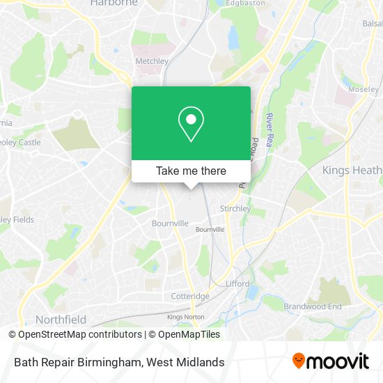 Bath Repair Birmingham map