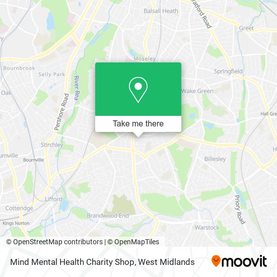 Mind Mental Health Charity Shop map