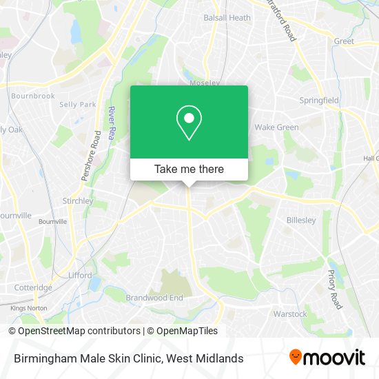 Birmingham Male Skin Clinic map