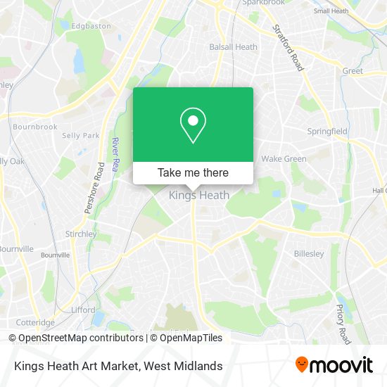 Kings Heath Art Market map