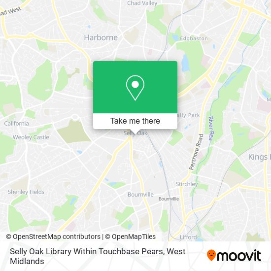Selly Oak Library Within Touchbase Pears map