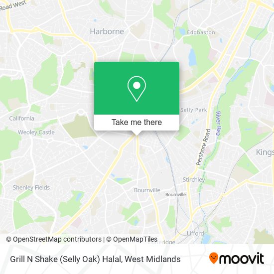 Grill N Shake (Selly Oak) Halal map
