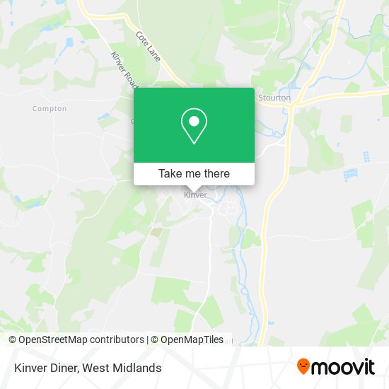 Kinver Diner map