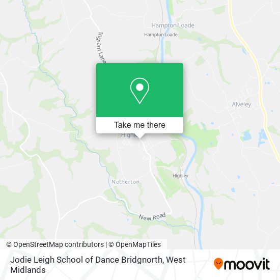 Jodie Leigh School of Dance Bridgnorth map