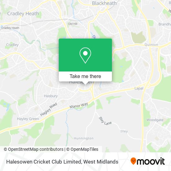 Halesowen Cricket Club Limited map