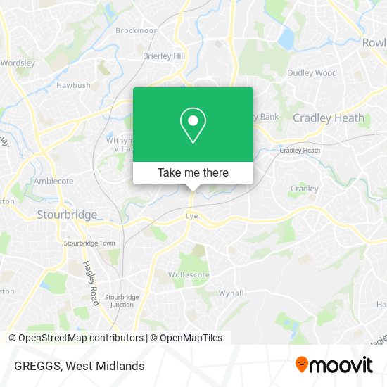 GREGGS map