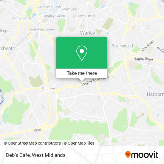Deb's Cafe map