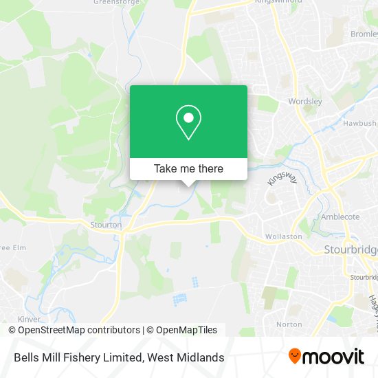 Bells Mill Fishery Limited map