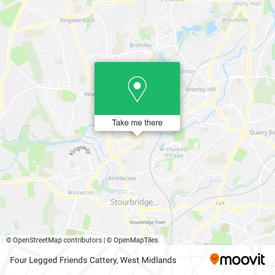 Four Legged Friends Cattery map