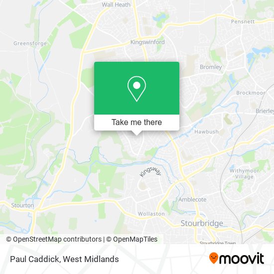 Paul Caddick map