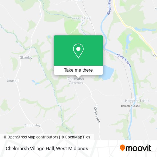 Chelmarsh Village Hall map