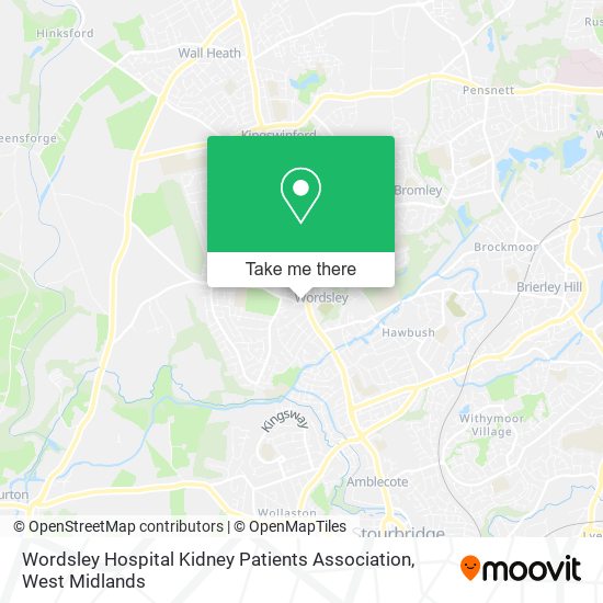 Wordsley Hospital Kidney Patients Association map
