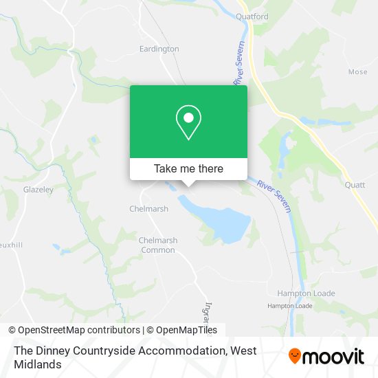 The Dinney Countryside Accommodation map