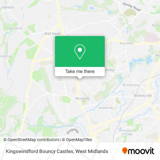 Kingswindford Bouncy Castles map