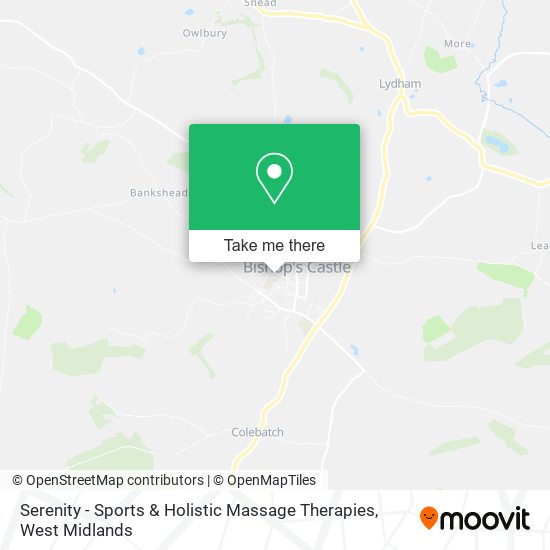 Serenity - Sports & Holistic Massage Therapies map