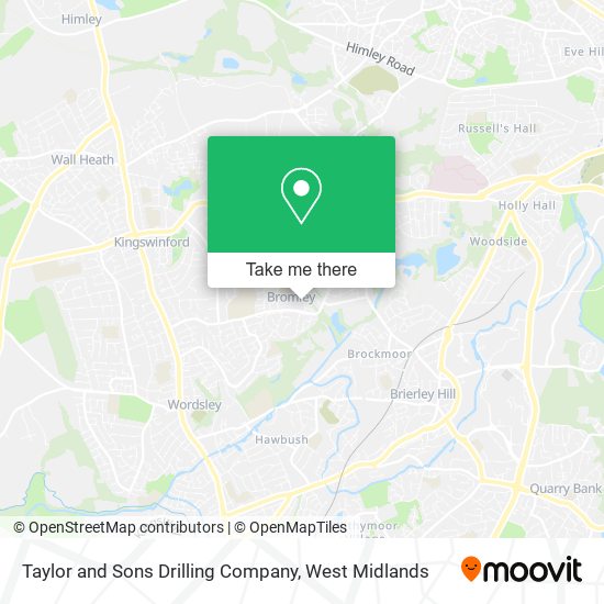 Taylor and Sons Drilling Company map