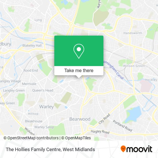 The Hollies Family Centre map
