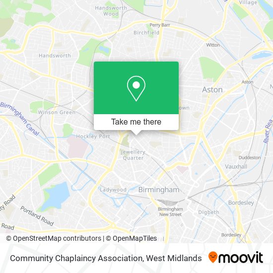 Community Chaplaincy Association map