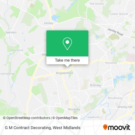 G M Contract Decorating map