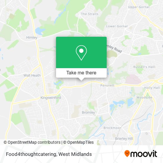 Food4thoughtcatering map