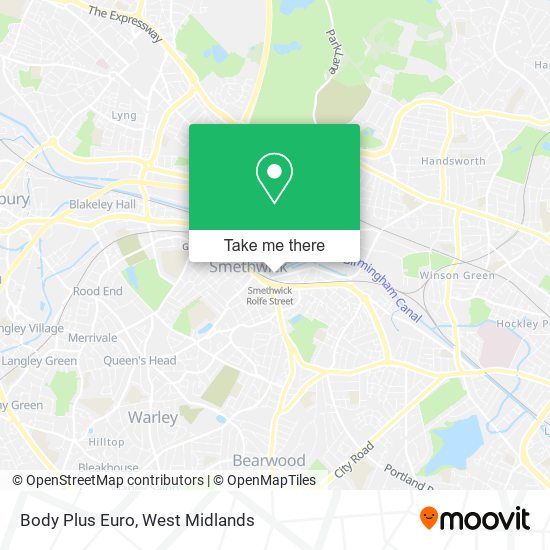 Body Plus Euro map