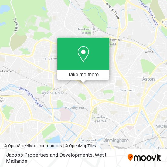 Jacobs Properties and Developments map