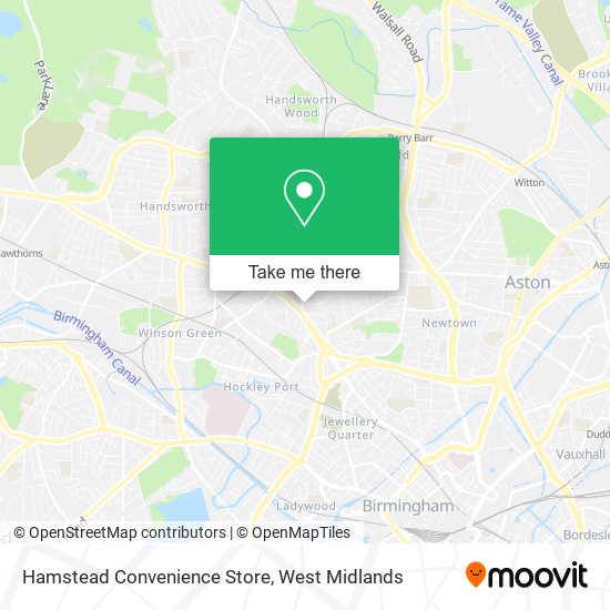 Hamstead Convenience Store map