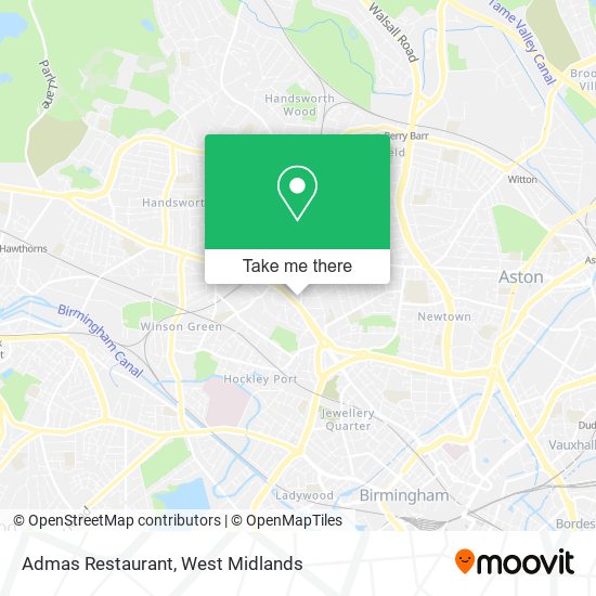 Admas Restaurant map